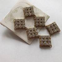 Lenora Dame Swarovski Bling Triple Earrings - Choice of Rhinestone Color