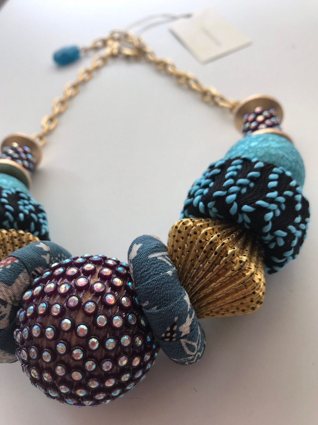 Lenora Dame Blue St. Barts Statement Necklace