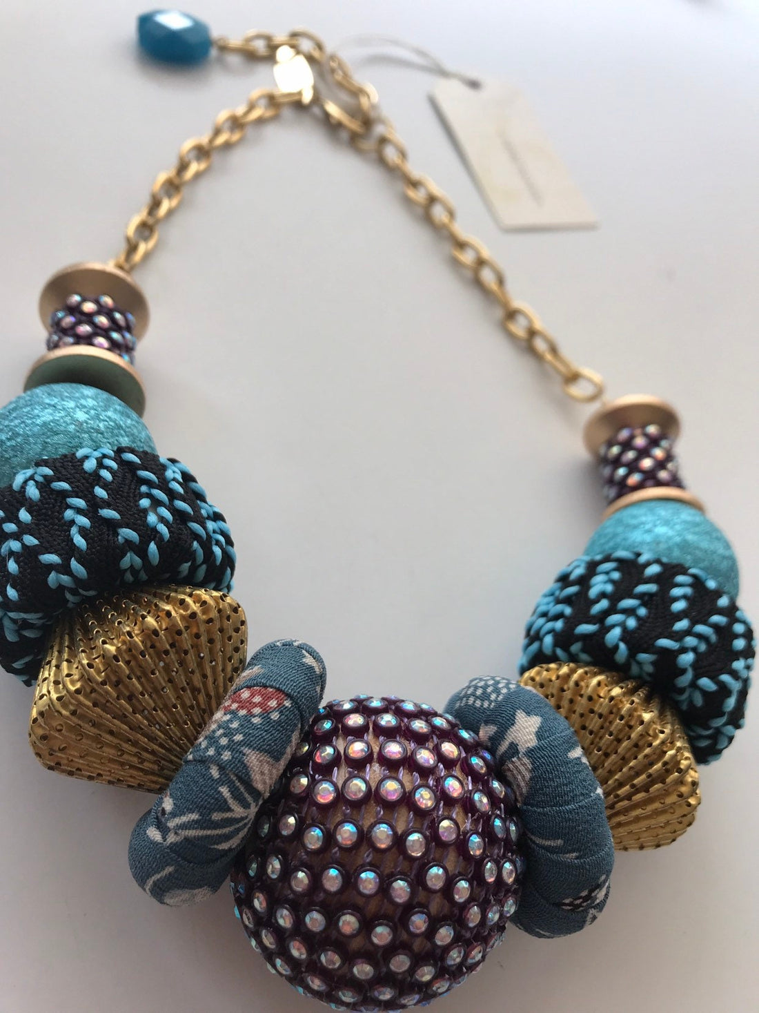 Lenora Dame Blue St. Barts Statement Necklace