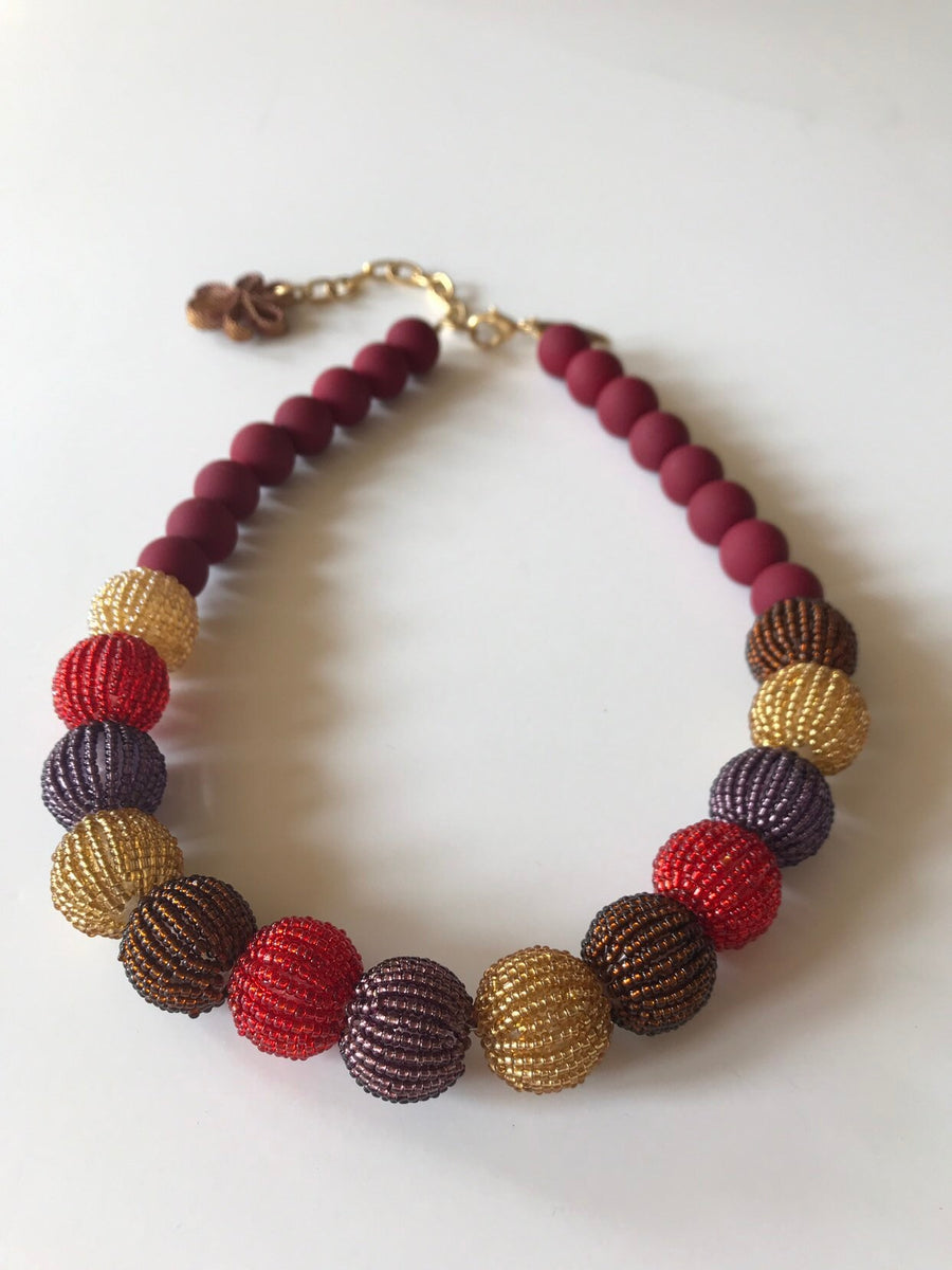 Lenora Dame Autumn Queen Mum Choker Necklace