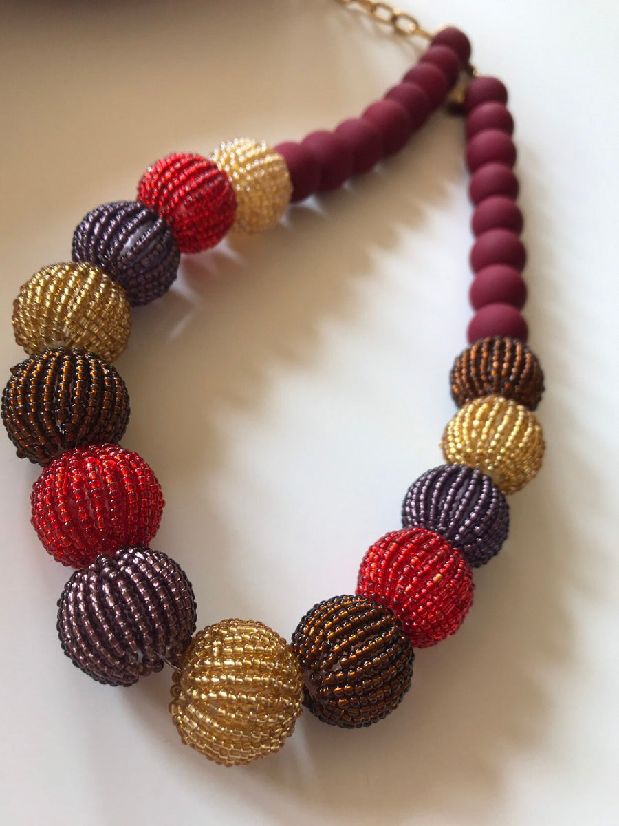Lenora Dame Autumn Queen Mum Choker Necklace