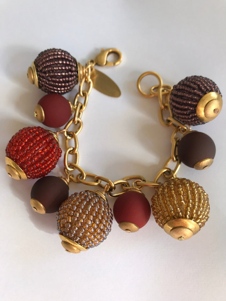 Lenora Dame Fall Beaded Bauble Bracelet
