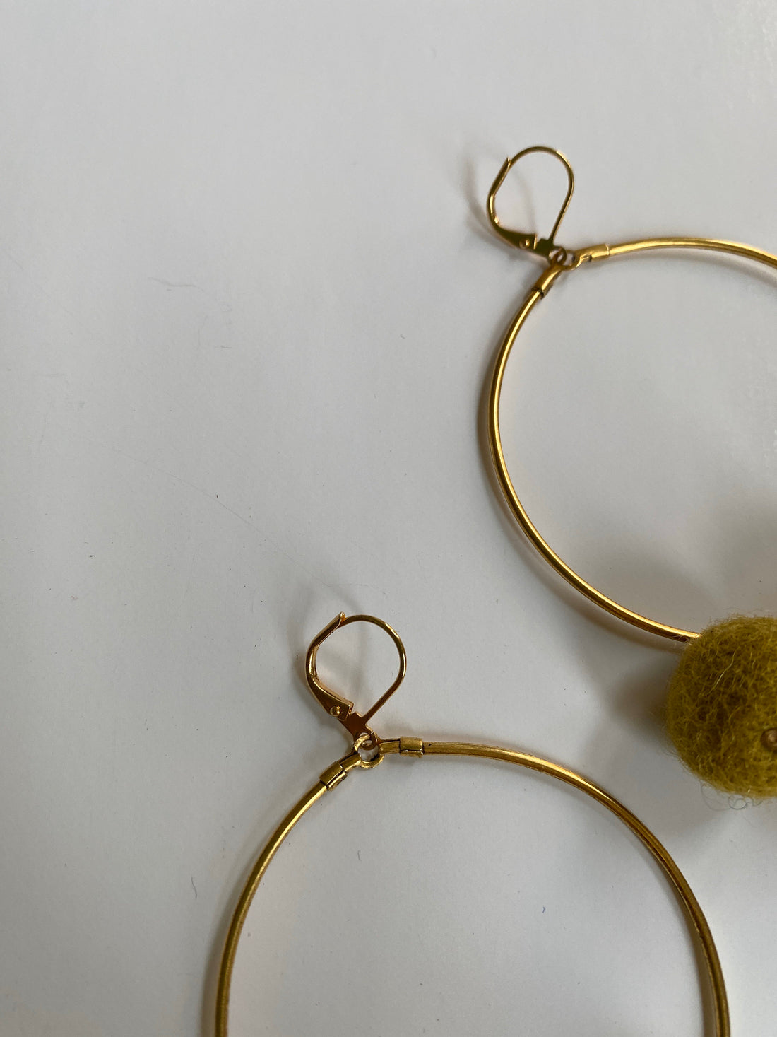 Lenora Dame Citron Yellow Hoop Earrings