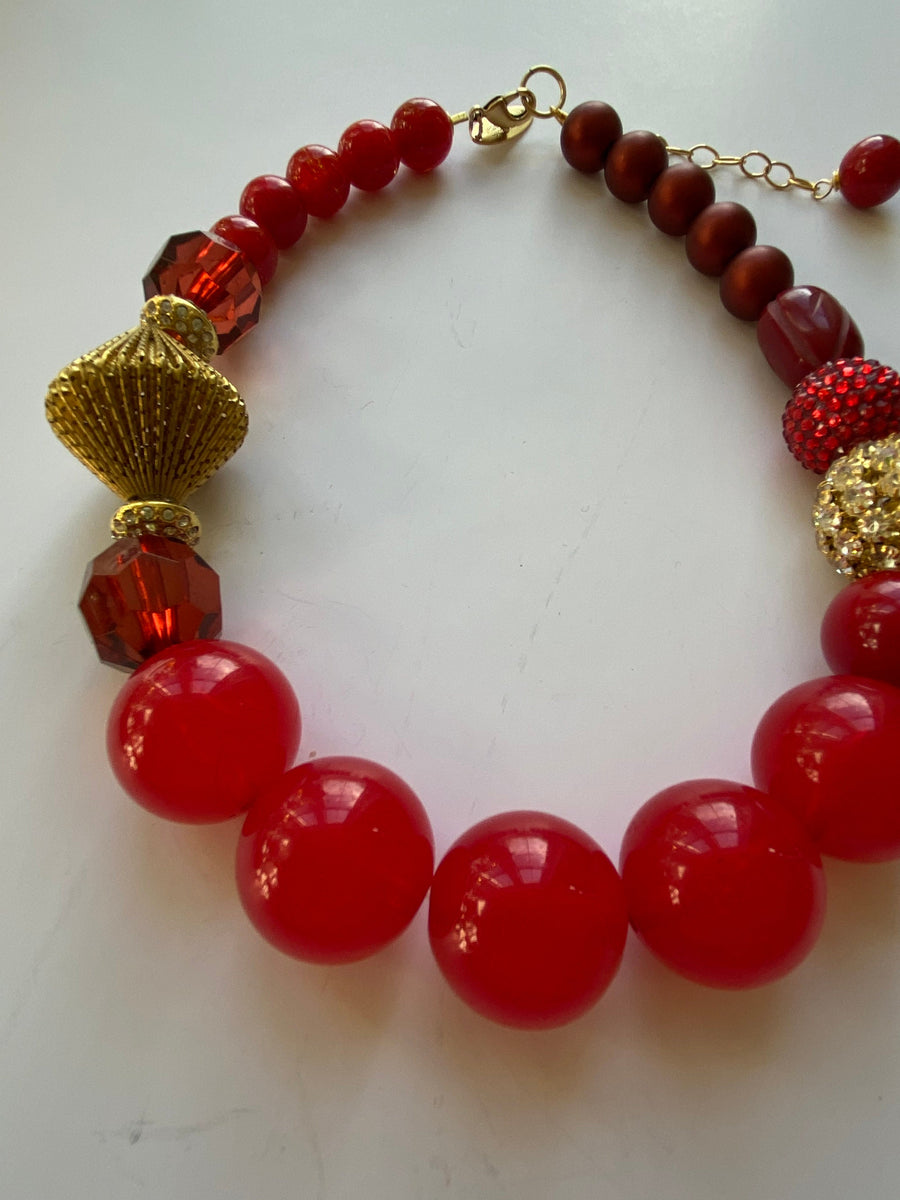 Lenora Dame Red Queen Mum Choker Necklace