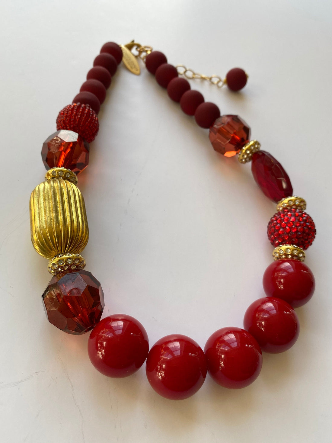 Lenora Dame Reds Queen Mum Choker Necklace