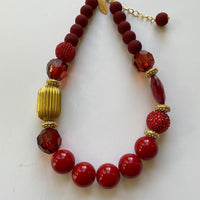 Lenora Dame Reds Queen Mum Choker Necklace