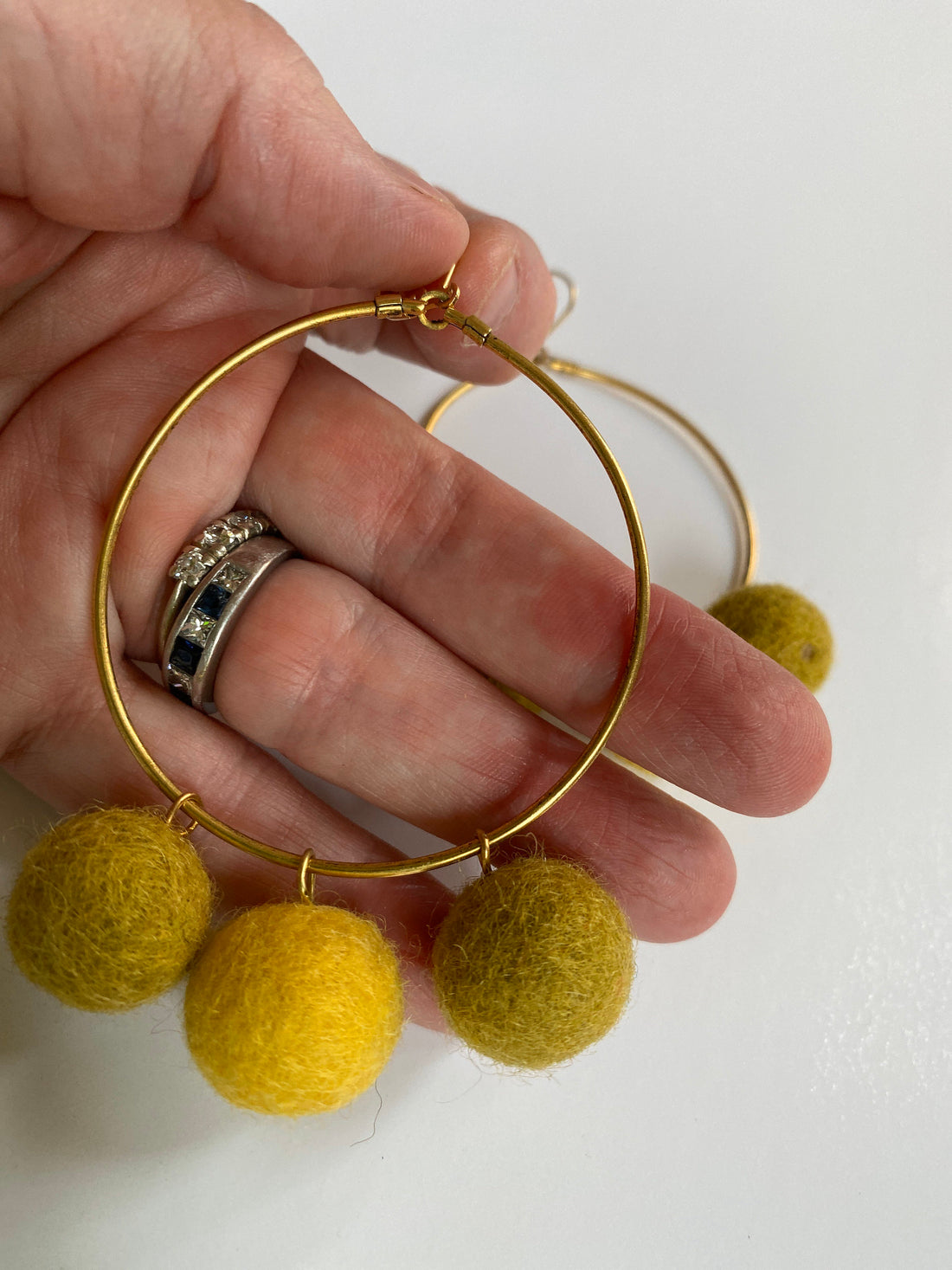 Lenora Dame Citron Yellow Hoop Earrings