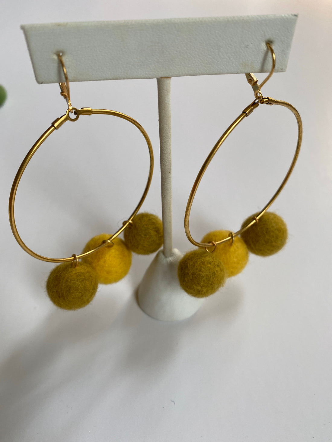 Lenora Dame Citron Yellow Hoop Earrings