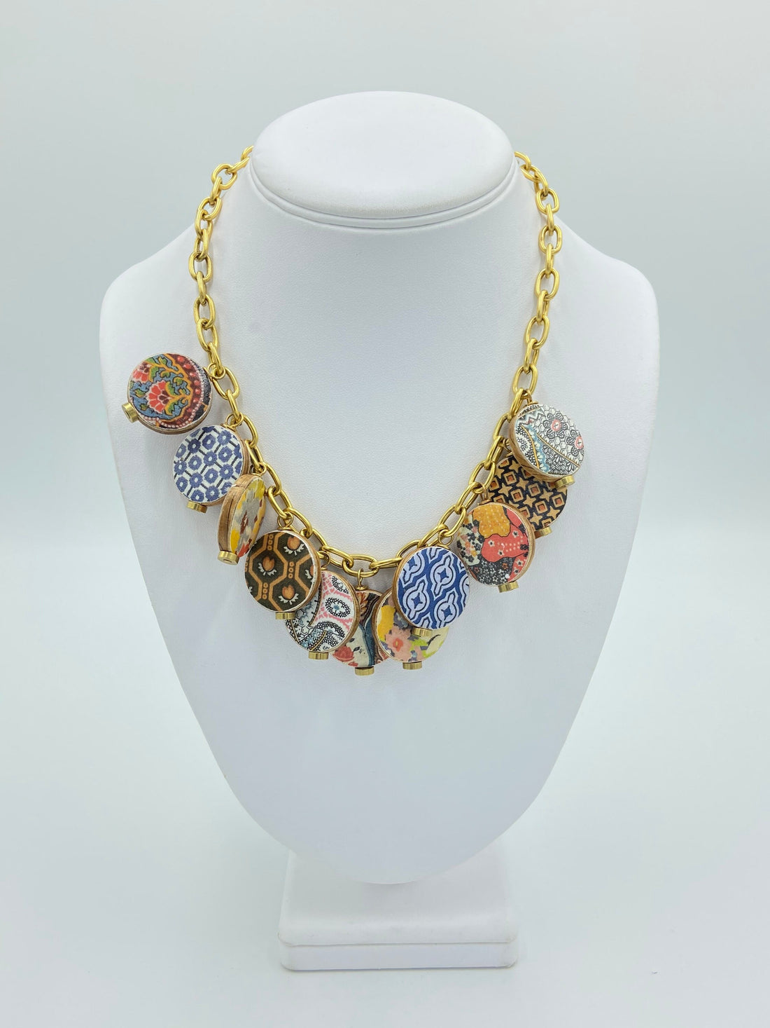 Lenora Dame Art Deco Charm Necklace