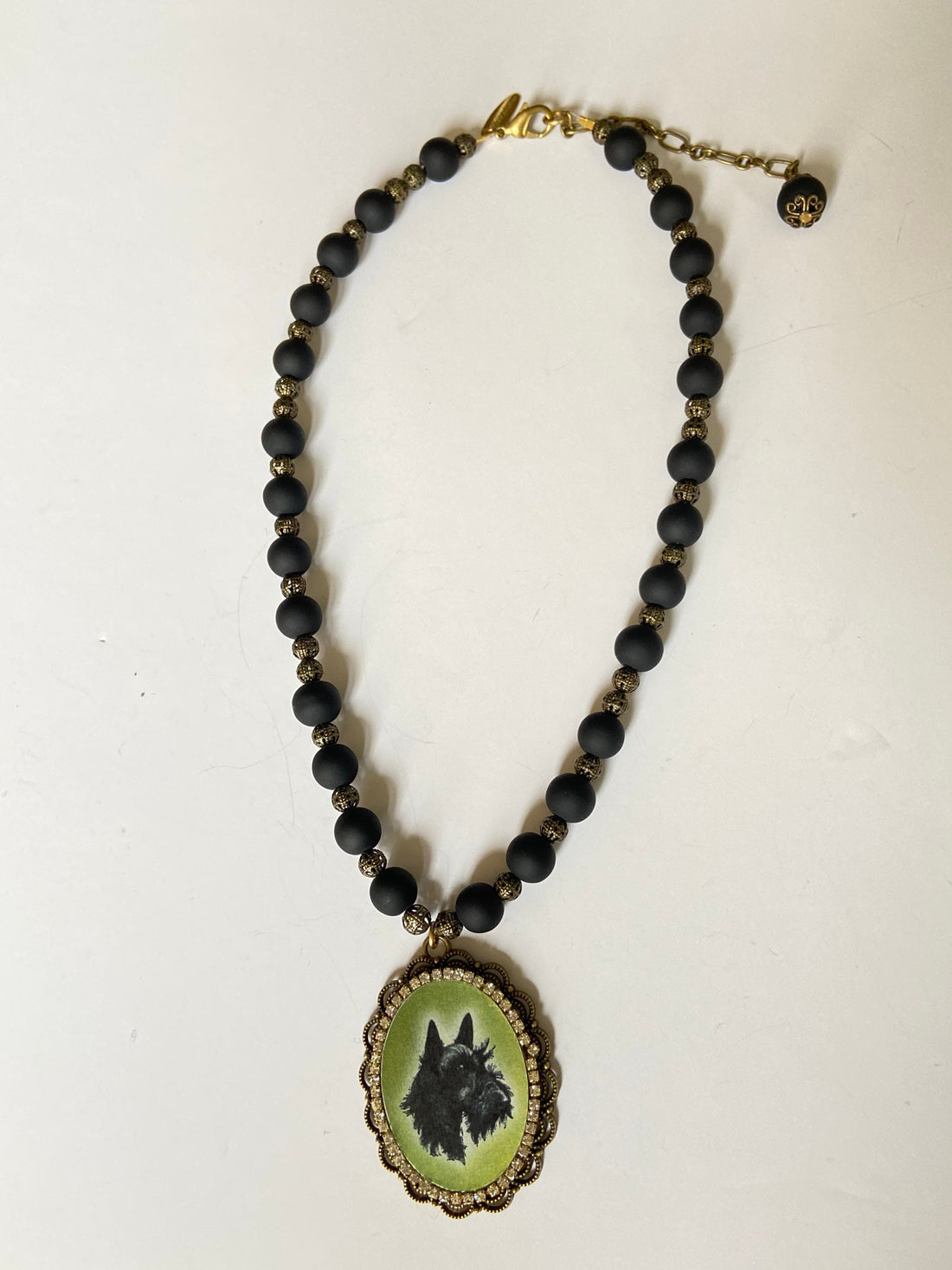 Lenora Dame Scottie Dog Medieval Pendant
