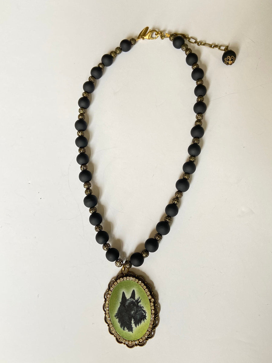 Lenora Dame Scottie Dog Medieval Pendant