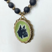 Lenora Dame Scottie Dog Medieval Pendant