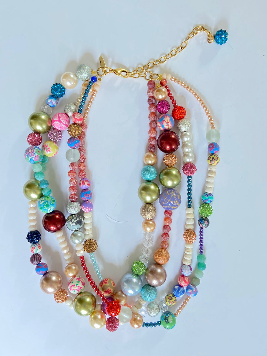 Lenora Dame Daisy Chain 4-Strand Necklace