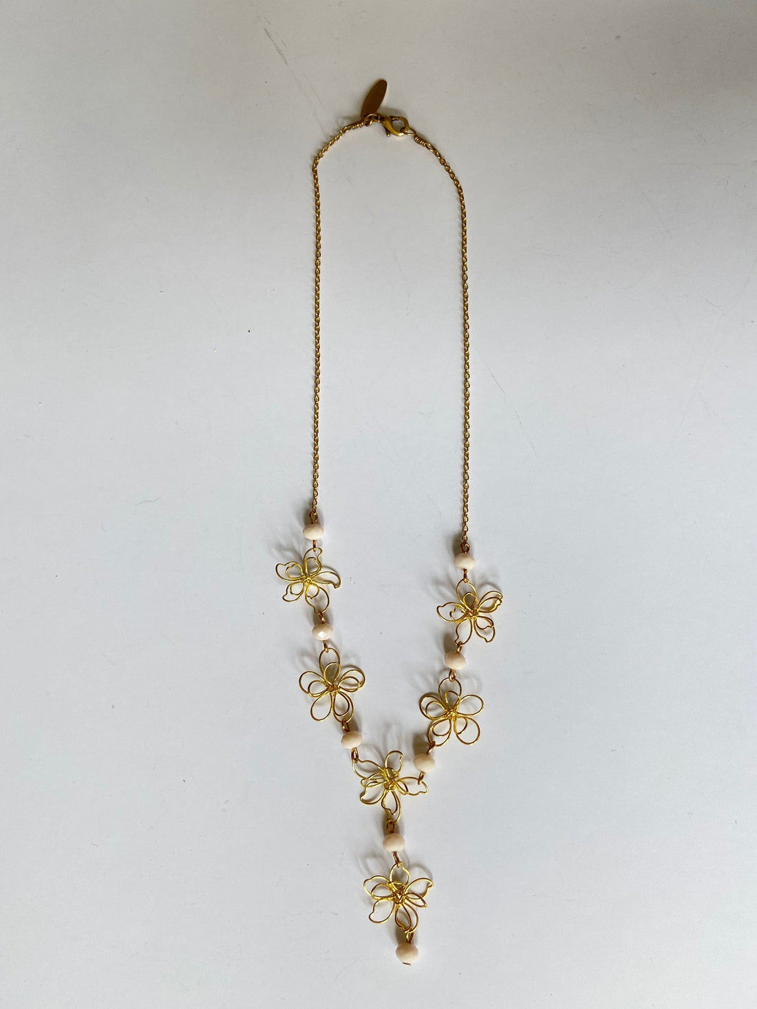 Lenora Dame Dainty Pink Necklace