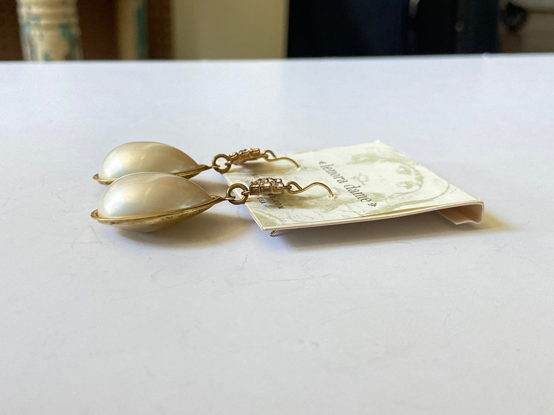 Lenora Dame Sweetheart Teardrop Pearl Earrings