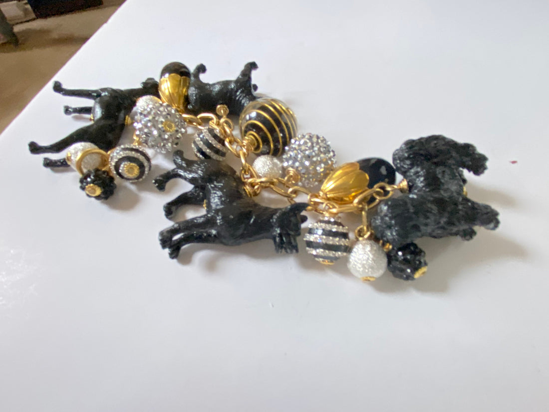 Lenora Dame Onyx Must Love Dogs Bracelet