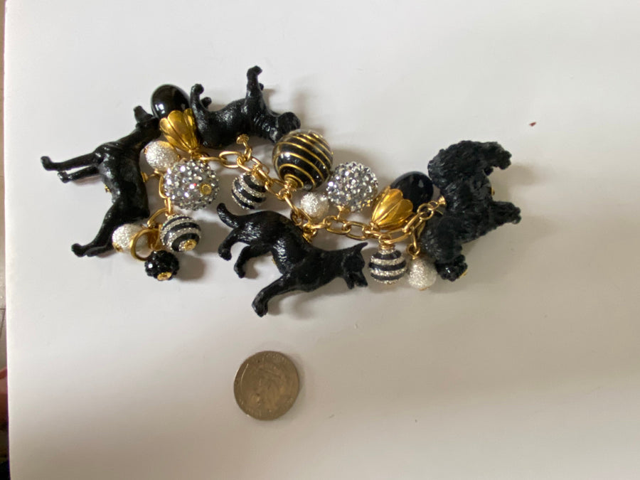 Lenora Dame Onyx Must Love Dogs Bracelet