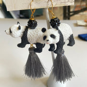 Lenora Dame Panda Tassel Earring