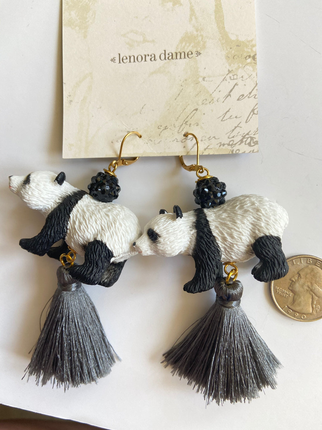 Lenora Dame Panda Tassel Earring