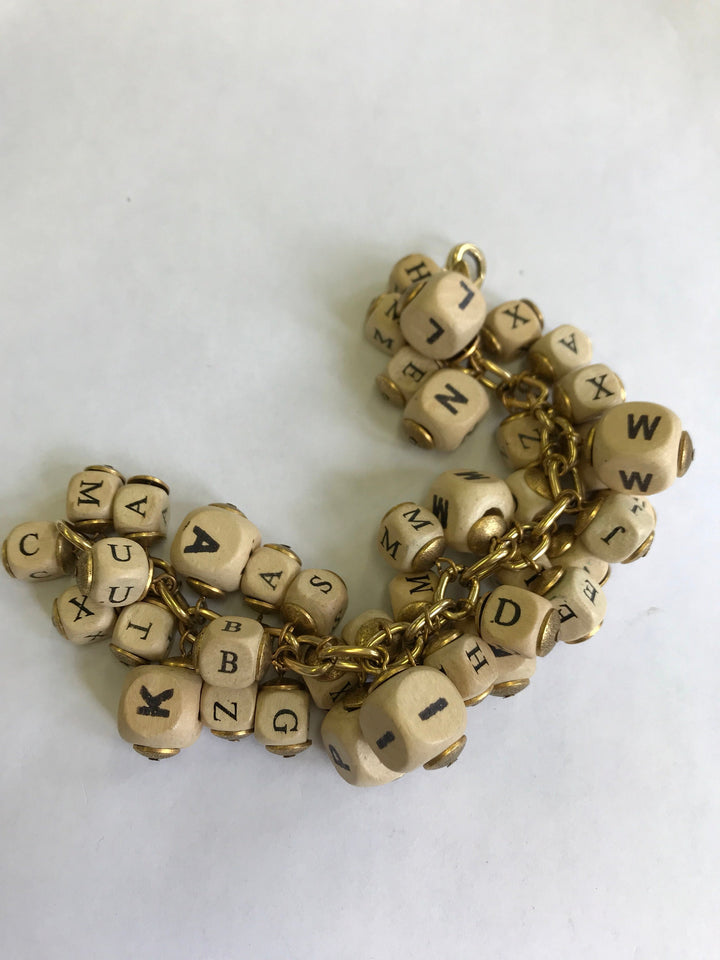 Lenora Dame Chunky Alphabet Bracelet
