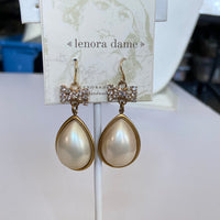 Lenora Dame Sweetheart Teardrop Pearl Earrings