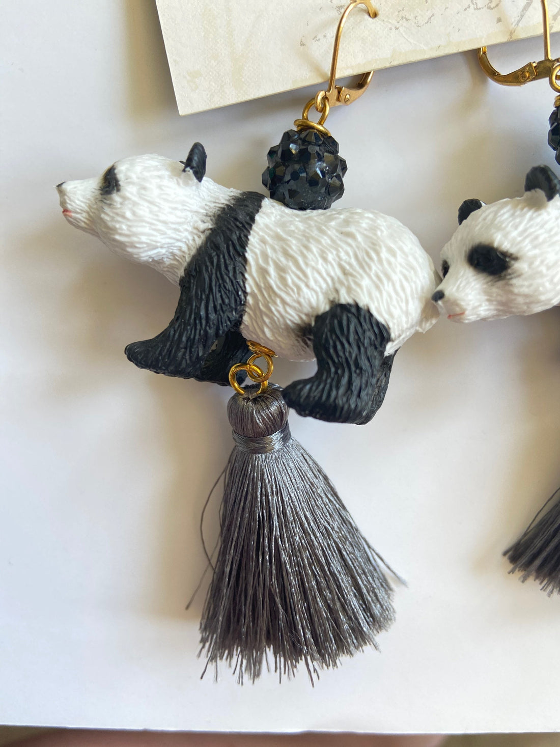 Lenora Dame Panda Tassel Earring