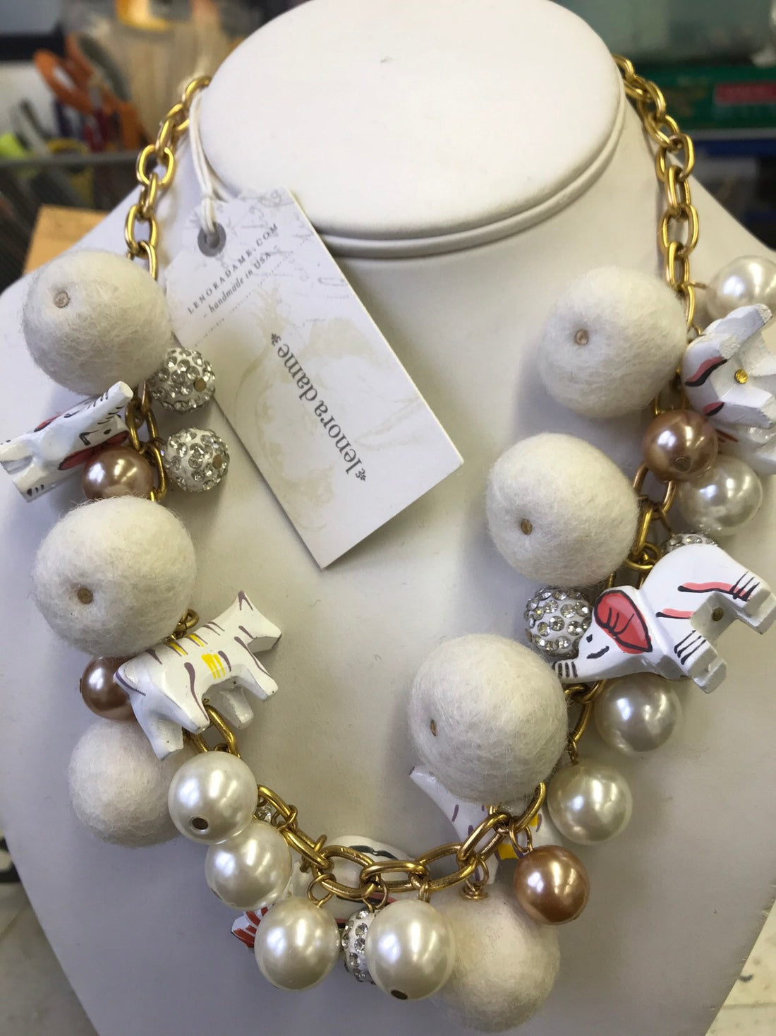 White hotsell bear jewelry