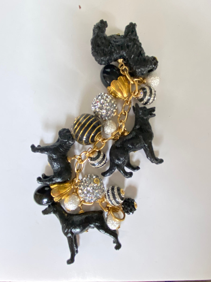 Lenora Dame Onyx Must Love Dogs Bracelet