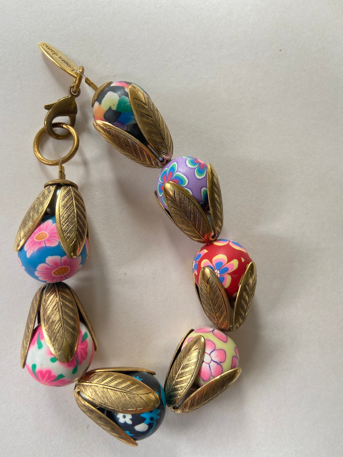 Lenora Dame Flowered Clay Bracelet
