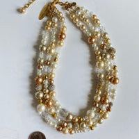 Lenora Dame Multi Strand Pearl Necklace