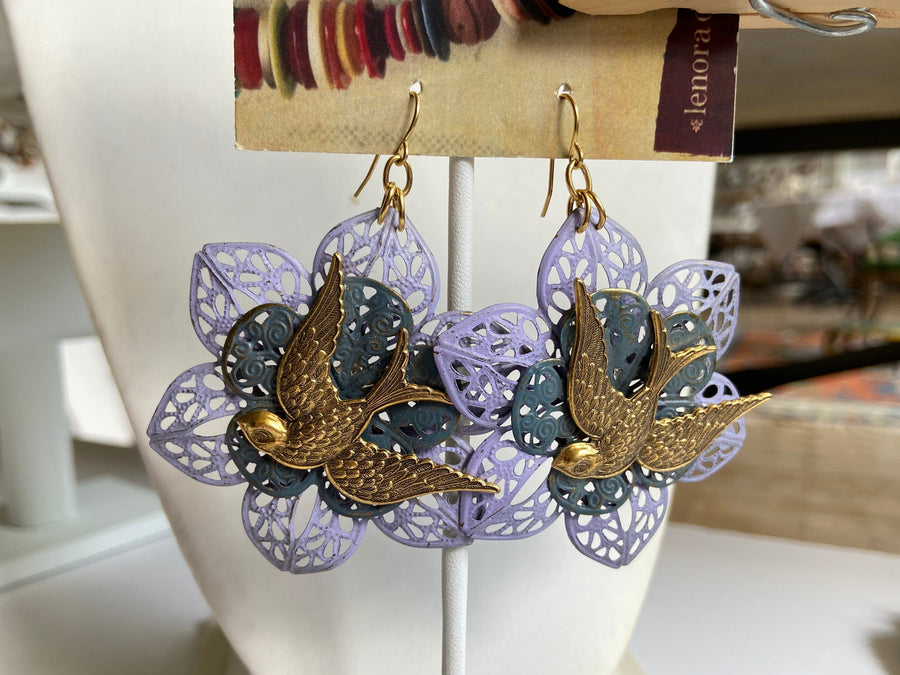 Lenora Dame Swoop Statement Earrings