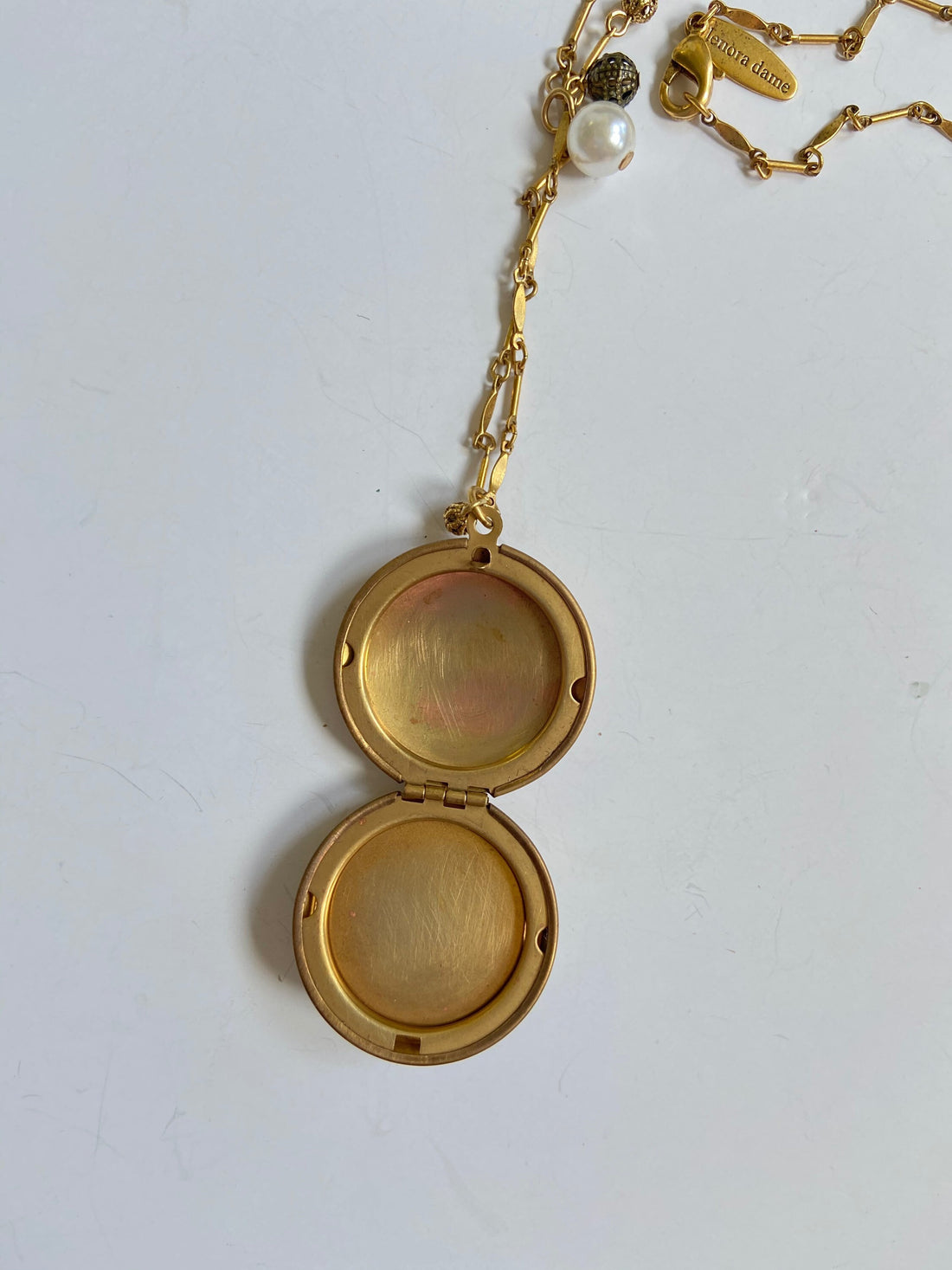 Lenora Dame Bird on A Wire Locket Necklace
