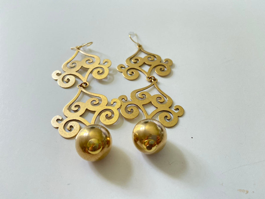 Lenora Dame Snake Charmer Statement Earrings