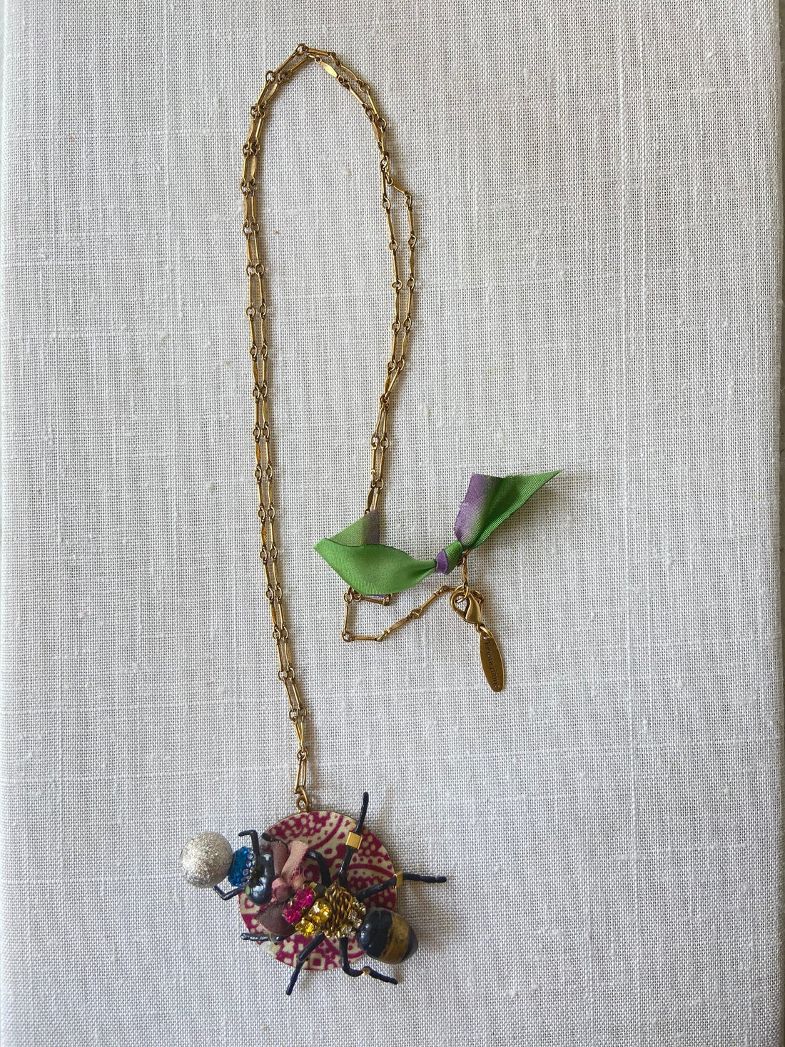 Lenora Dame Creepy Crawler Pendant Necklace