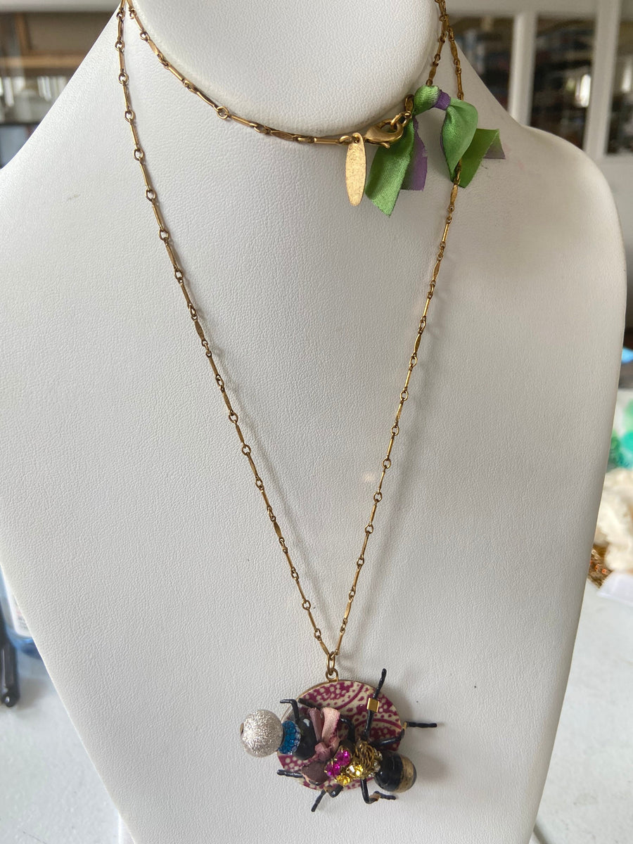 Lenora Dame Creepy Crawler Pendant Necklace