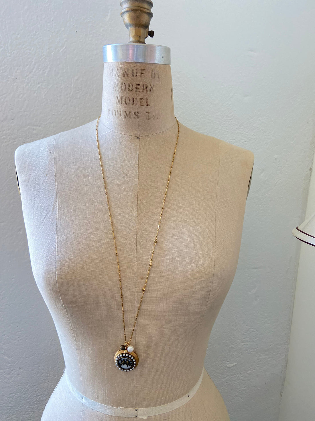Lenora Dame Bird on A Wire Locket Necklace