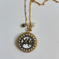 Lenora Dame Bird on A Wire Locket Necklace