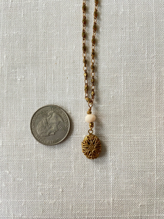 Lenora Dame Tiny Filigree Oval Locket
