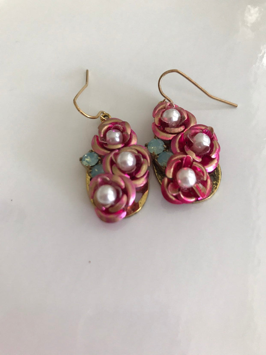 Lenora Dame Sweetest Ever Rose Drop Earrings