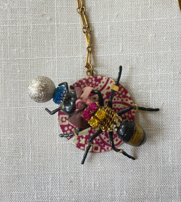 Lenora Dame Creepy Crawler Pendant Necklace