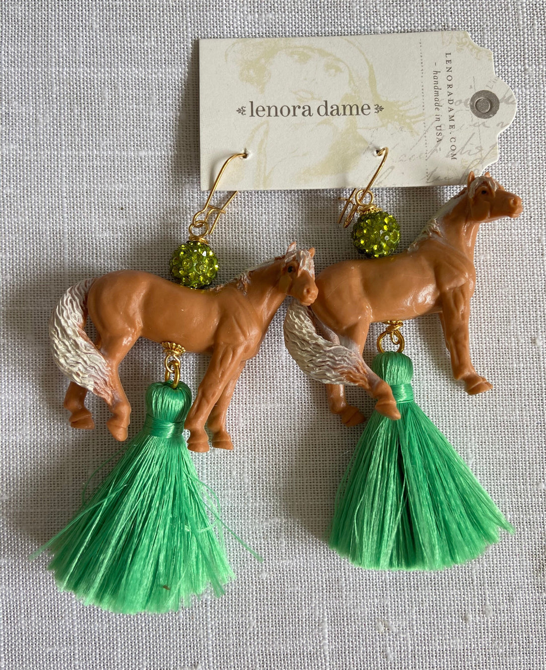 Lenora Dame Horse Tassel Earrings