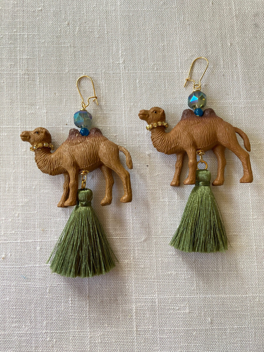 Lenora Dame Hump Day Camel Earrings