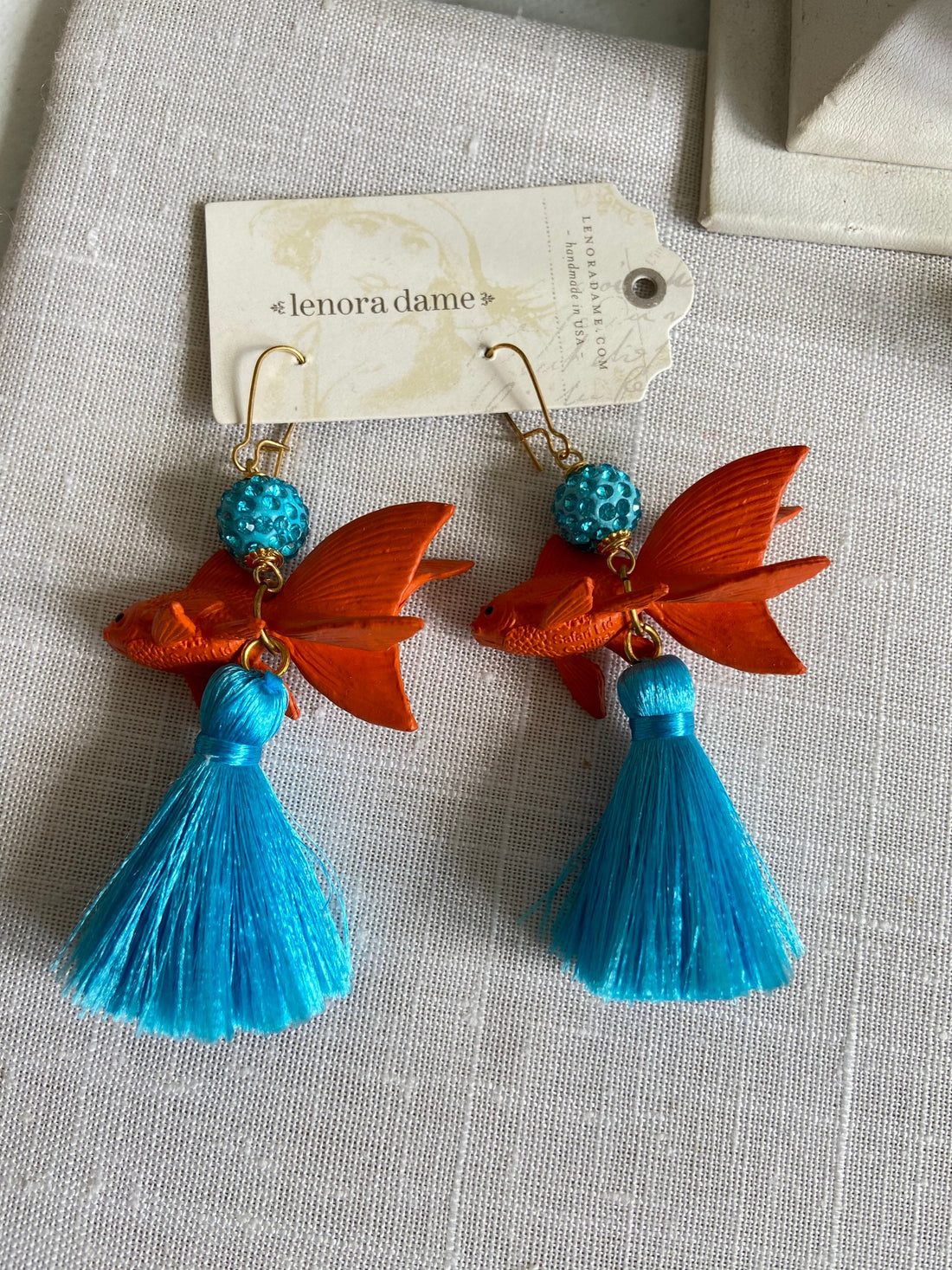 Lenora Dame Koi Tassel Earrings - Two Color Options