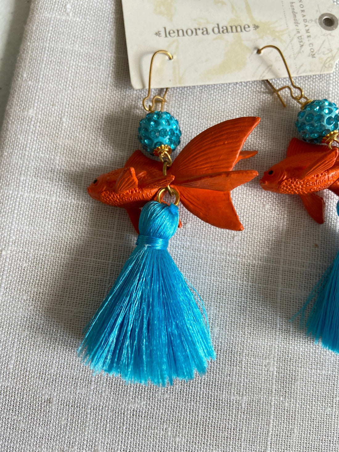 Lenora Dame Koi Tassel Earrings - Two Color Options