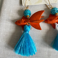 Lenora Dame Koi Tassel Earrings - Two Color Options