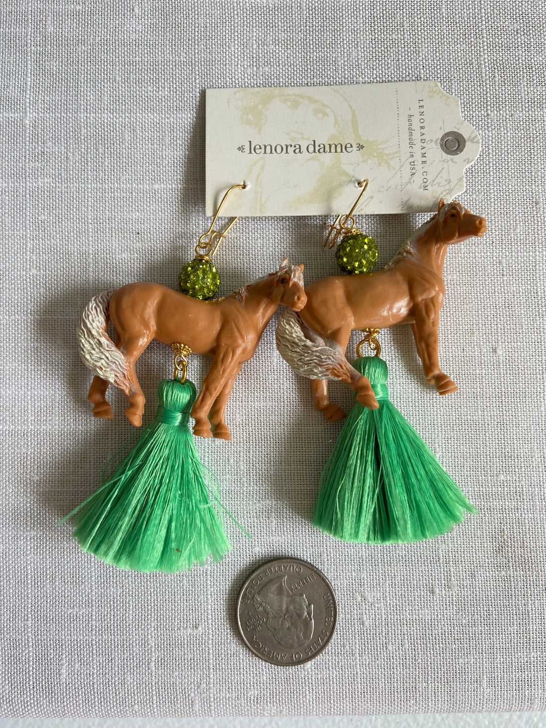Lenora Dame Horse Tassel Earrings