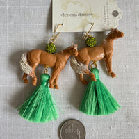 Lenora Dame Horse Tassel Earrings