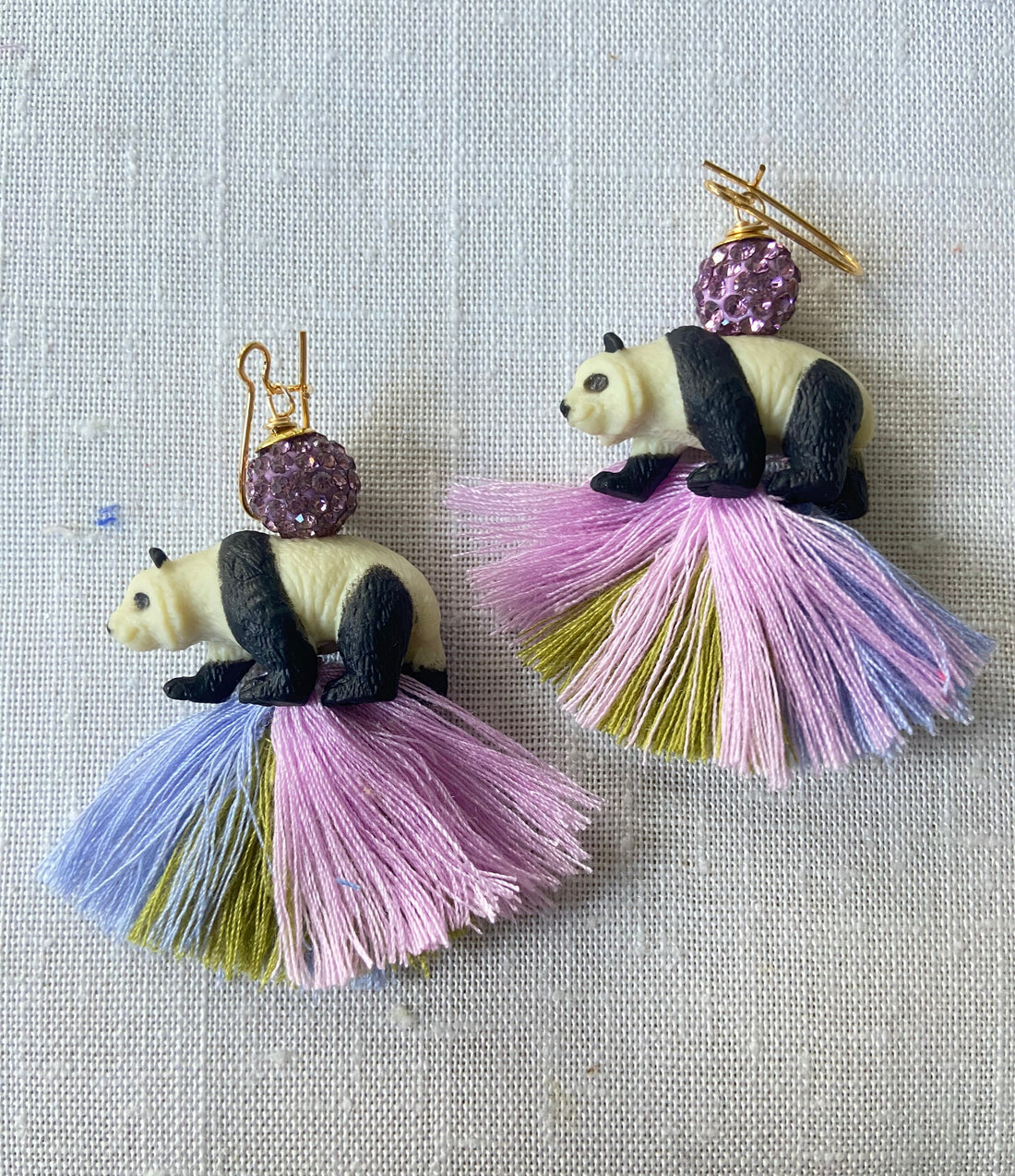 Lenora Dame Teenso Panda Earrings