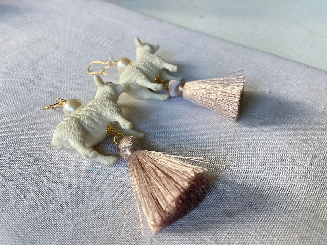 Lenora Dame Sheep Earrings