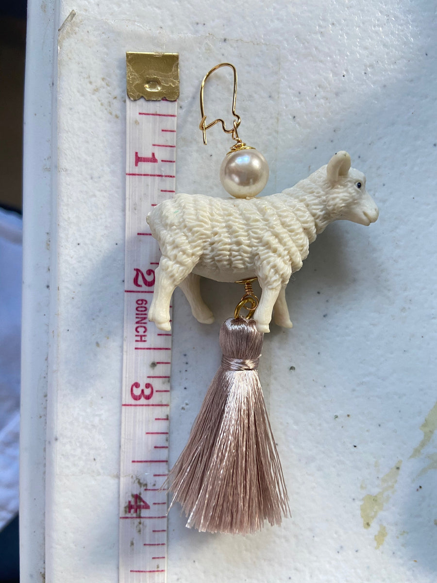 Lenora Dame Sheep Earrings